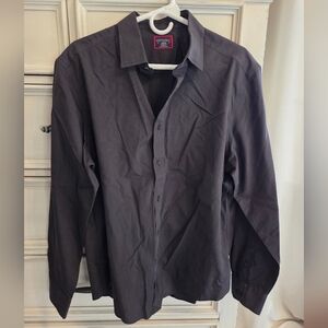 UNTUCKit Men's Charcoal Button-Down Dress Shirt